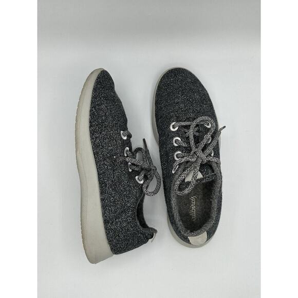 Allbirds WR Wool Runners Shoes Womens 9 Black Grey Running Sneakers Comfort - Picture 8 of 16
